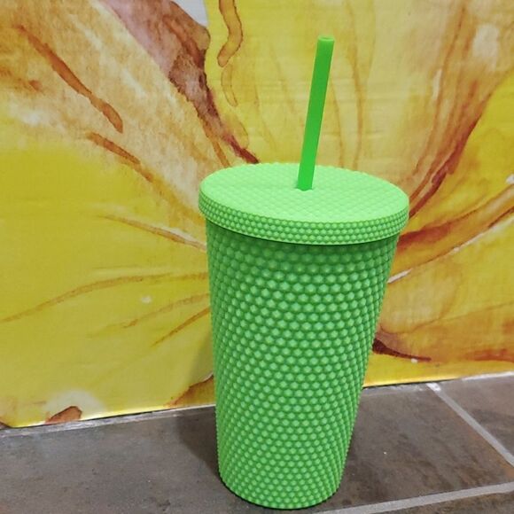 Starbucks 2021 Lime Green Studded Grande Tumbler - Picture 2 of 2